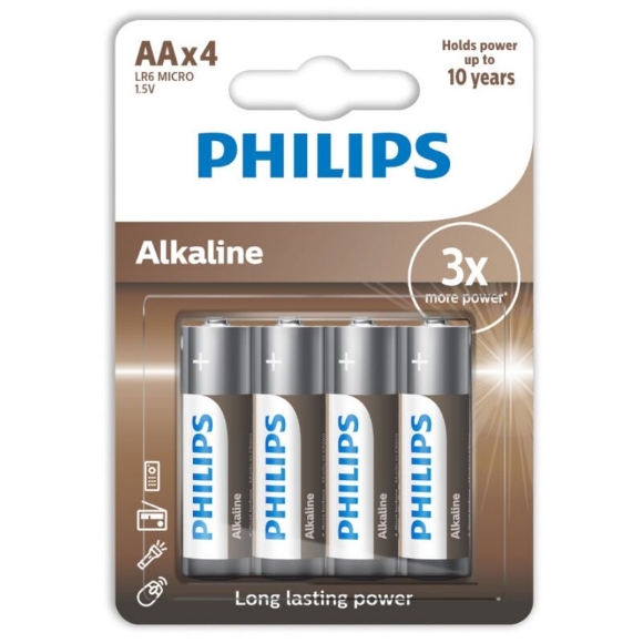 Imagen de Phillips - Philips - Alkaline Pila aa Lr6 Blister*4 