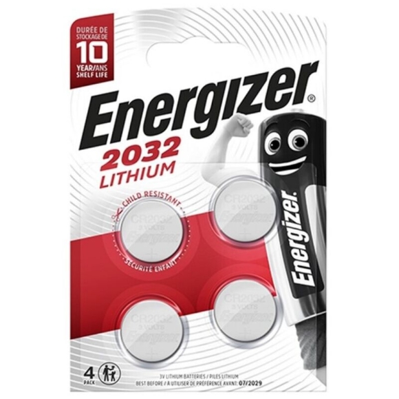 Imagen de Energizer - Pila de Botón Litio Cr2032 3v Blister*4 