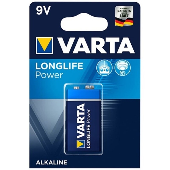 Imagen de Varta - Longlife Power Pila Alcalina 9v Lr61 Blister*1 