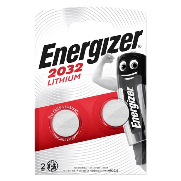 Imagen de Energizer - Pila Boton Litio Cr2032 3v Blister*2 