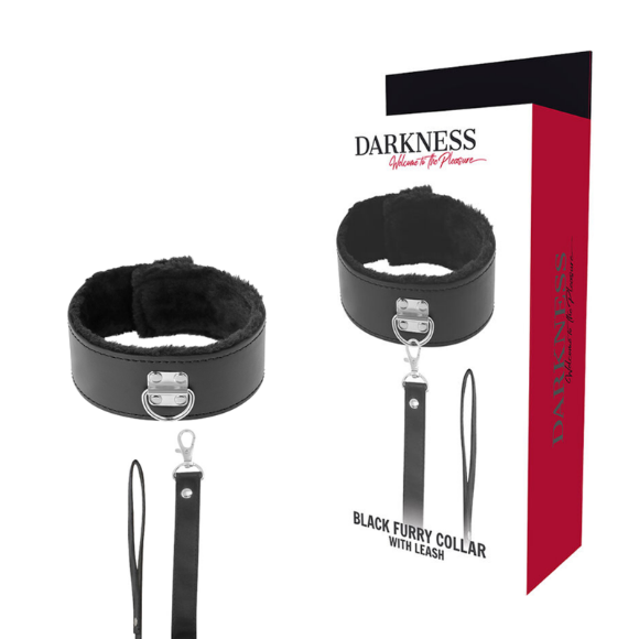 Imagen de Darkness Bondage - Darkness - Collar Forrado Con Cadena Titanium 