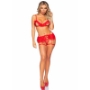 Imagen de Leg Avenue Sets - Leg Avenue - Set Tres Piezas Sujetador, Liguero y Tanga 