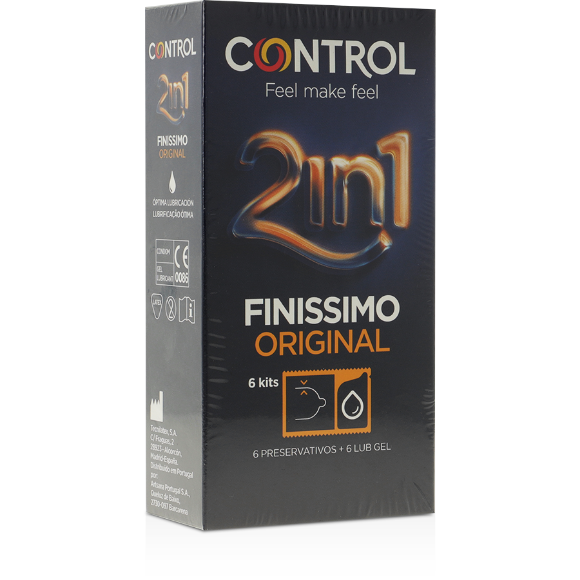 Imagen de Control Condoms - Control - Duo Finisimo + Lubricante 6 Unidades 