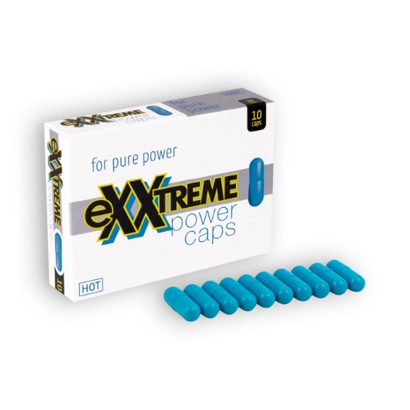 Imagen de Hot™ - Cápsulas Estimulantes Exxtreme Power Caps Para Hombres 10 Cápsulas 