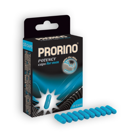 Imagen de Prorino - Cápsulas Estimulantes Prorino Potency Caps Para Hombres 10 Cápsulas 