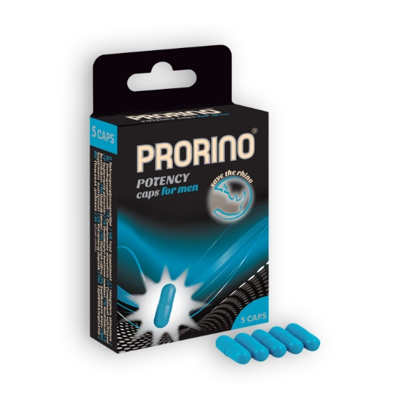 Imagen de Prorino - Cápsulas Estimulantes Prorino Potency Caps Para Hombres 5 Cápsulas 