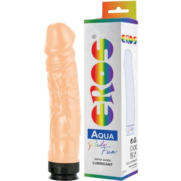 Imagen de Aneros - Pride - Eros Aqua Lgbt Pride Dildo Con Lubricante Base Agua 