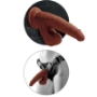 Imagen de King Cock - Plus 3d Dildo Swinging Balls 24.5 cm Marron 