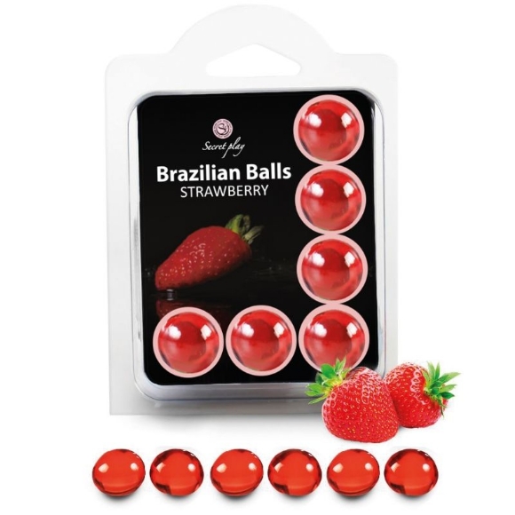 Imagen de Secret Play - Secretplay - Set 6 Brazilian Balls Fresa 