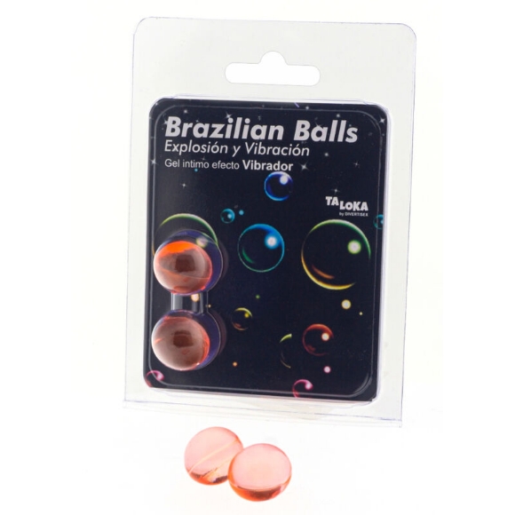 Imagen de Brazilian Balls - Taloka - Gel Excitante Efecto Vibración 2 Bolas 