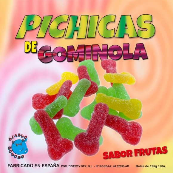 Imagen de Diablo Goloso - Pichitas de Gominola Frutas Con Azucar 