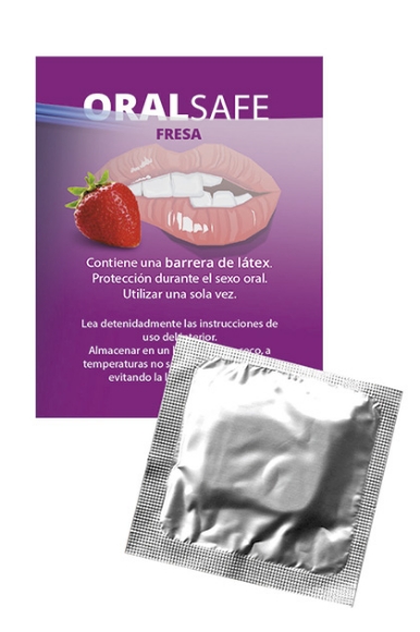 Imagen de Dildos Variados - Barreras de Látex Con Sabor a Fresa 