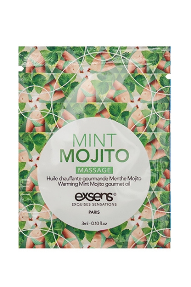 Imagen de Exsens - Aceite de Masaje Gourmet Caliente Mojito de Menta Sobre 3 Ml. 