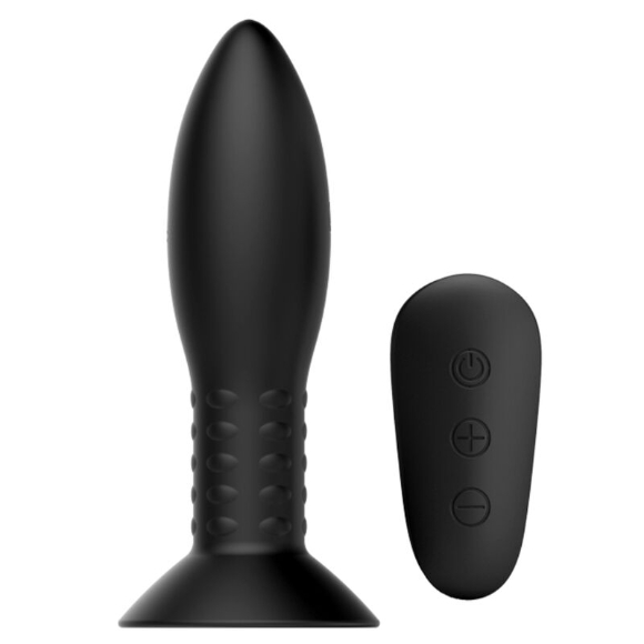 Imagen de mr Play - Plug Anal Con Bolas Rotatoras Negro Control Remoto 