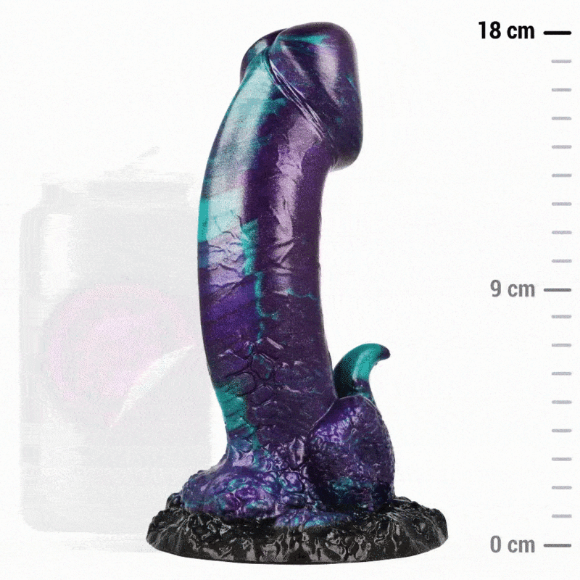 Imagen de Epic - Basilisk Dildo Doble Placer Escamoso Tamaño Pequeño 