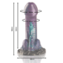 Imagen de Epic - Basilisk Dildo Doble Placer Escamoso Tamaño Pequeño 