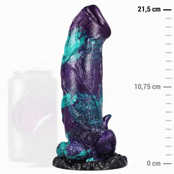 Imagen de Epic - Basilisk Dildo Doble Placer Escamoso Tamaño Grande 