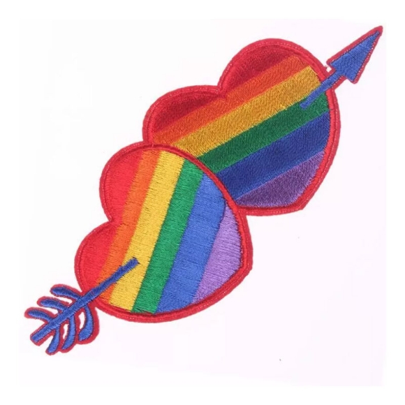Imagen de Diverty Sex - Pride - Parche Corazón Bandera Lgbt 