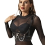 Imagen de Subblime Fetish - Arnés Forma Corset Detalle Cadenas 