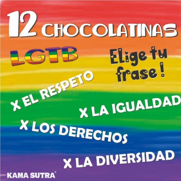 Imagen de Disney Pride - Pride - Caja de 12 Chocolatinas Con la Bandera Lgbt 
