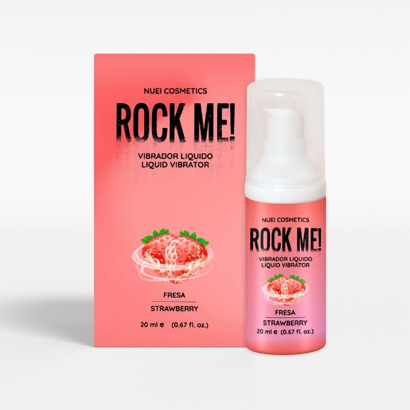 Imagen de Nuei Cosmetics - Vibrador Líquido Rock Me! Fresa 20 ml Nuei 